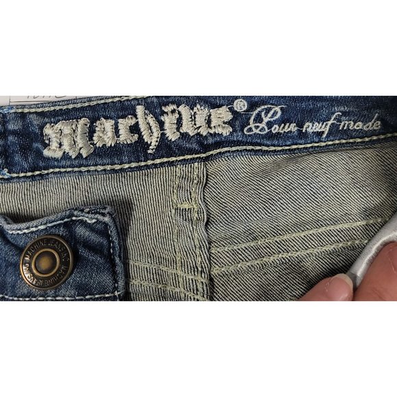 Machine Jeans Sz 25 Distressed Skinny - Picture 6 of 10